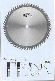 FS Tool L23158<br>6-1/4" x 2-11/16", Standard Cross Cut Saw Blades, TCG, 40 Teeth
