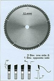 FS Tool S6D350-LH<br>14" x 1", XL4000 Double Cut Off Saw Blades, 3 Beveled One Side And 1 Beveled Opposite Side, 100 Teeth
