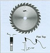 FS Tool 531154<br>6" x 5/8", Flat Top Scoring Saw Blades, Flat Top, 40 Teeth