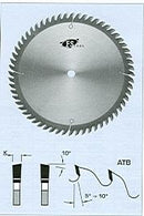 FS Tool L04200<br>8" x 5/8", Standard Cross Cut Saw Blades, ATB, 48 Teeth