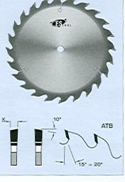 FS Tool L2A250<br>10" x 5/8", Glue Line Rip Saw Blades ATB, ATB, 24 Teeth