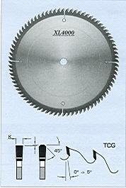 FS Tool S10400CT<br>16" x 1", XL4000 Fine Cross Cut Saw Blades , TCG, 120 Teeth