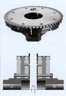 FS Tool 1TL250LH<br>250mm x 80mm, Hogging Units With Disposable Knifes, 8 Teeth